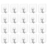 Huitich AMZ Self Adhesive Hooks 8kg Pack 20PCS Durable Wall Hooks - Mumzar